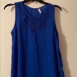 Xhiliration Blue Tank